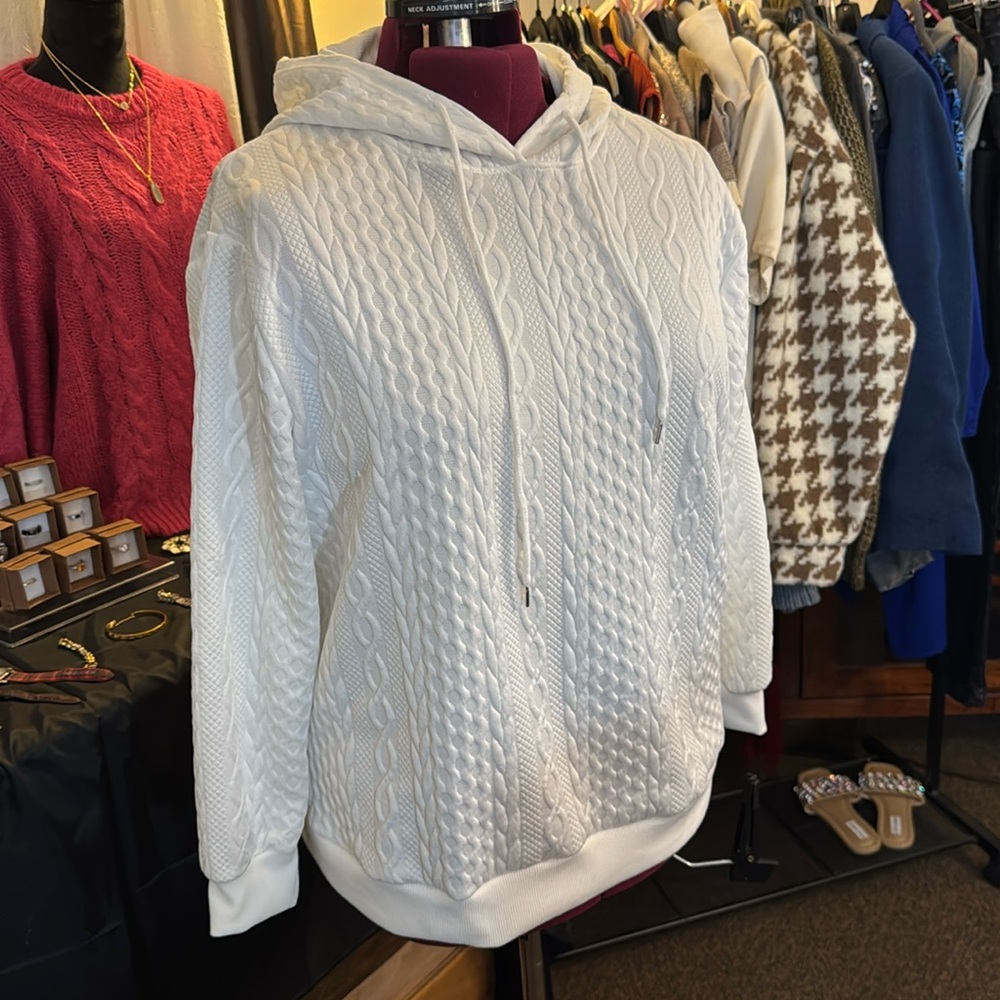 White Sweatshirt Hoodie